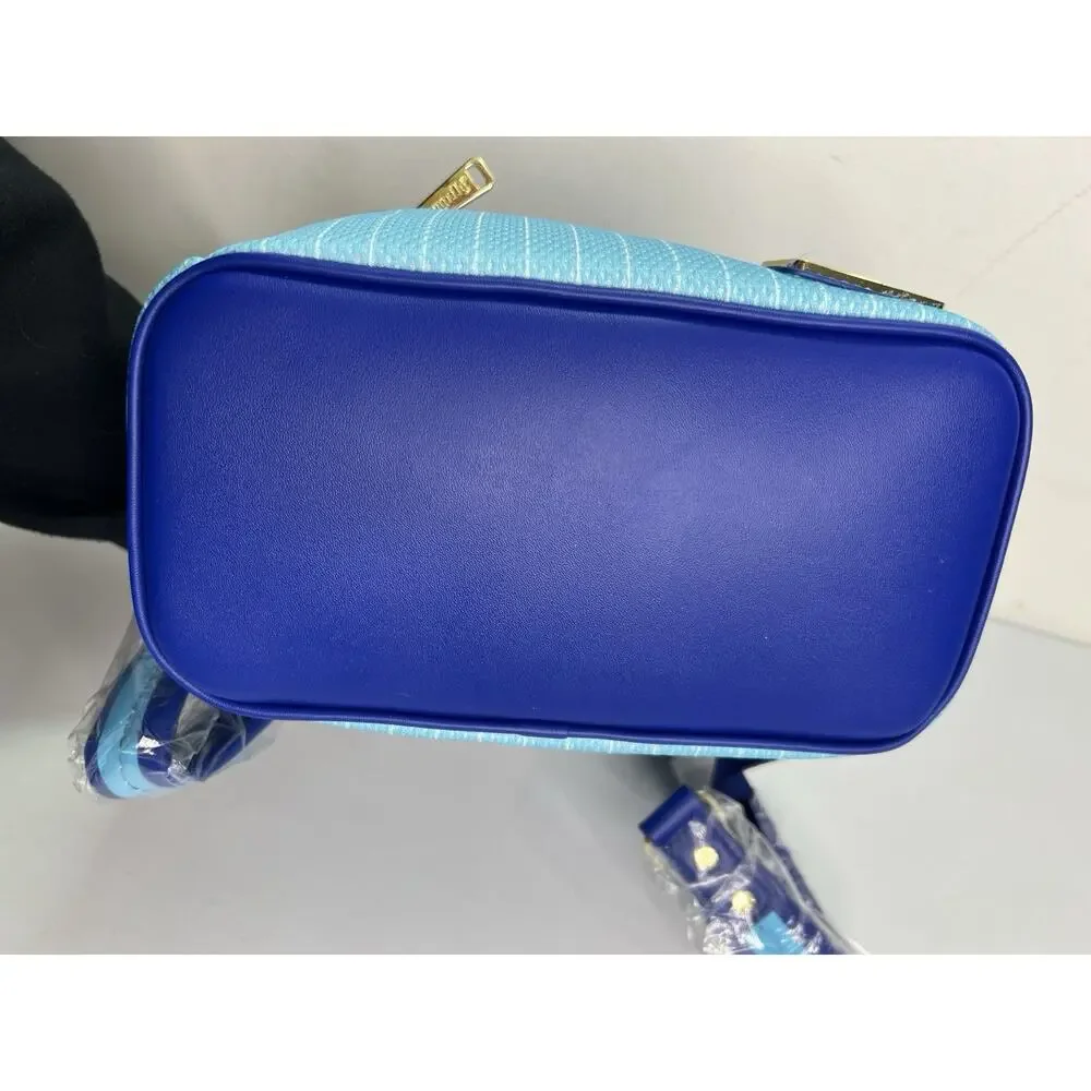 New Loungefly Team Stitch 626 Jersey Series Mini Cosplay Blue Backpack - Picture 8 of 11